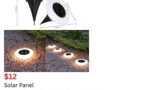 Solar Ground Disk Light