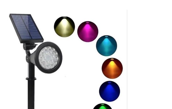 Solar RGB Lawn Spotlight